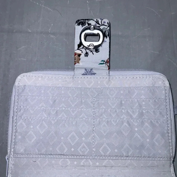 Vera Bradley Lisbon Medallion Turnlock Zip-around Clutch Wallet - Picture 8 of 9